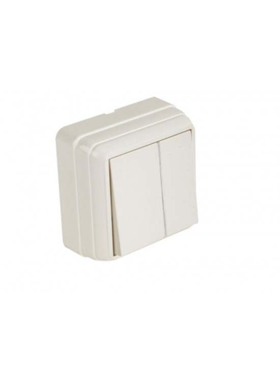 Mutlusan  Bron Sıva Üstü Komütatör Beyaz (2160 302 0201)