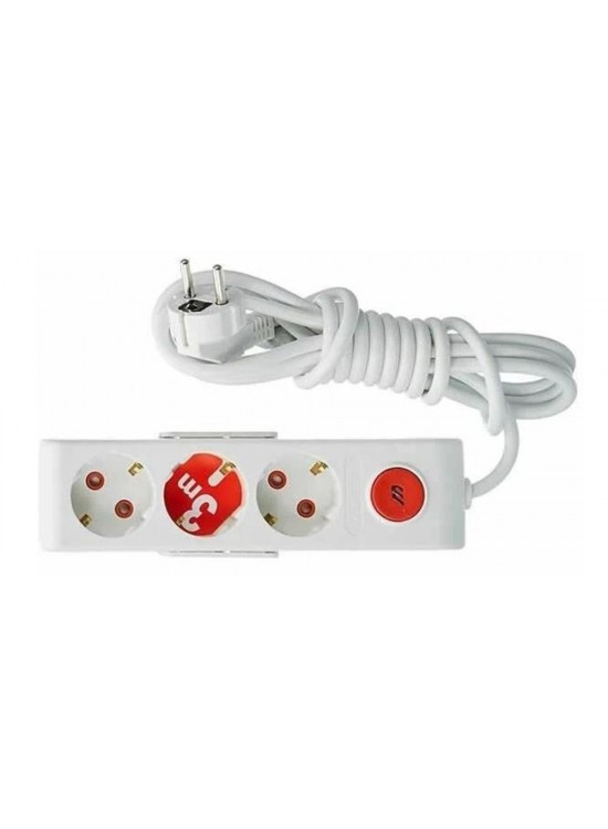 Mutlusan Ri-Tech 3 lü Şok Korumalı Grup Priz 1.5m (001 175 370002 15 00)