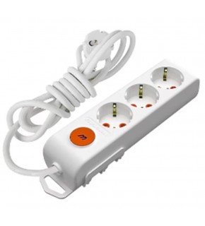 Mutlusan Rı-Tech 3lü 1mt AnahtarTopraklı  Grup Priz  (001 175 320002 01 00)