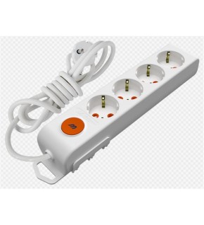 Mutlusan Rı-Tech 4lü 1mt AnahtarTopraklı  Grup Priz  (001 175 420002 01 00)