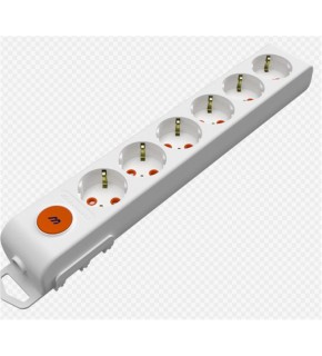 Mutlusan Rı-Tech 6lı anahtarlı Klemensli Topraklı  Grup Priz  (001 175 620001 00 00)