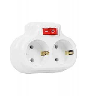 Mutlusan Topraklı 2lİ Anahtarlı Topraklı Fiş, Priz  001 170 0330 07 0000