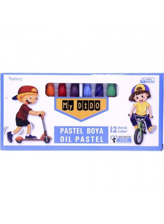 My Dido Pastel Boya Karton Kutu Köşeli 12 Renk MY622