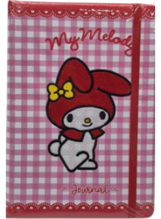 My Melody Vegan Deri Günlük A5 100 Gr 192 Syf Lastikli Kener Boyalı Nakışlı 525-2094