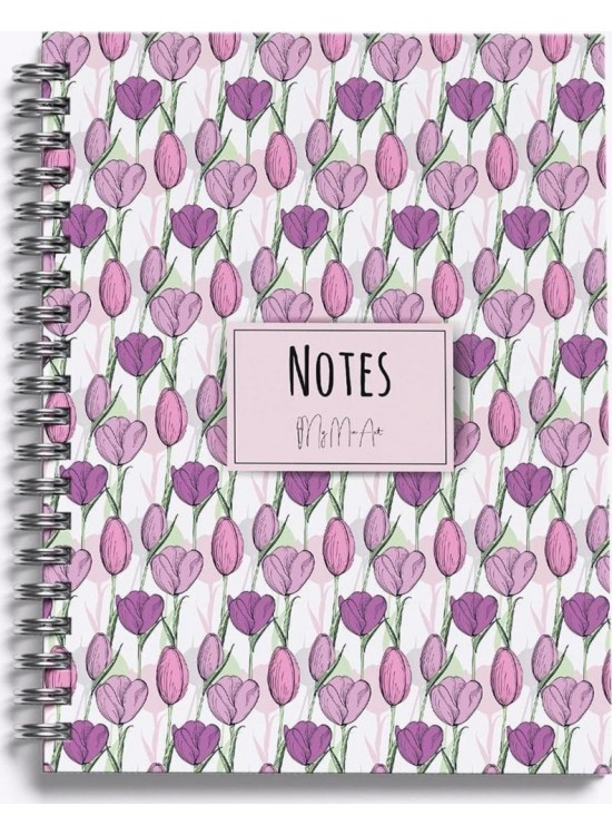 My Mia Art Sert Kapaklı Defter Yaz Seri Tulip-midi 14x20