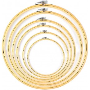 Nakış Kasnak Bambu Vidalı 26cm No:6