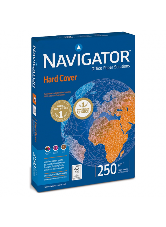 Navigator Gramajlı Fotokopi Kağıdı Hard Cover 125 Lİ A4 250 GR Beyaz
