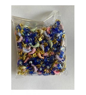 Nazar Boncuğu İğneli Kurdeleli Plastik (1 Adet)