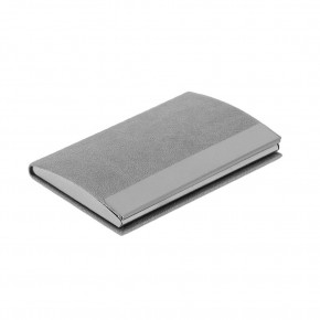 NAZENDE GRİ DERİ KARTVİZİTLİK