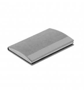 NAZENDE GRİ DERİ KARTVİZİTLİK