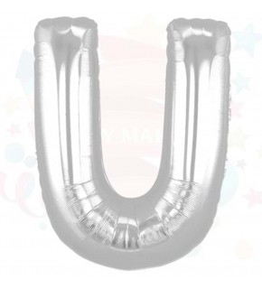 Nedi Balon Folyo 40 Harf Gümüş U 01362