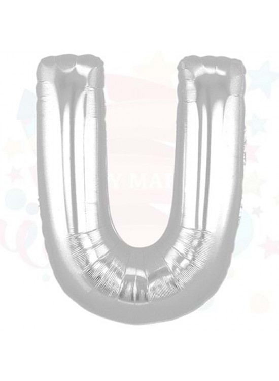 Nedi Balon Folyo 40 Harf Gümüş U 01362