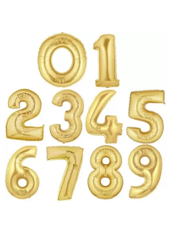 Nedi Balon Folyo 40 Rakam Altın 4 10775