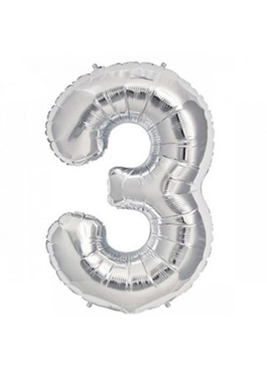 Nedi Balon Folyo 40 Rakam Gümüş 3 10764