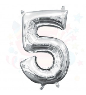 Nedi Balon Folyo 40 Rakam Gümüş 5 10766