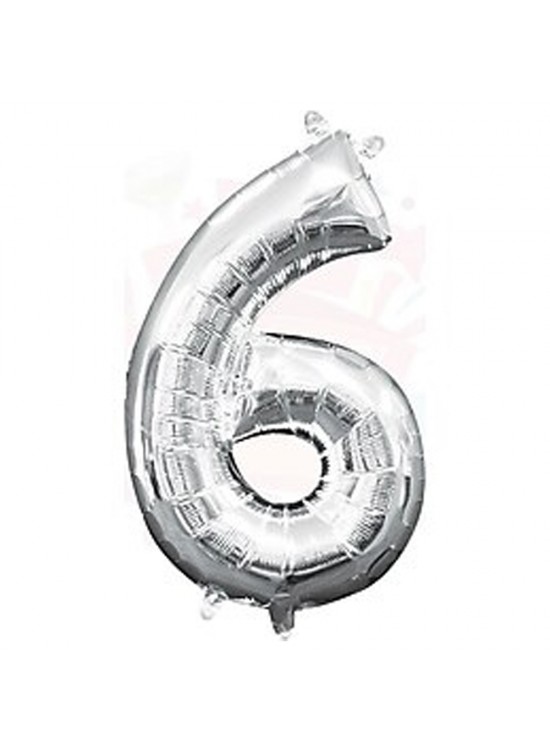 Nedi Balon Folyo 40 Rakam Gümüş 6 10767