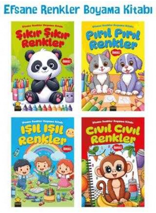 Nesil Efsane Renkler Boyama Kitabı (1 Adet)