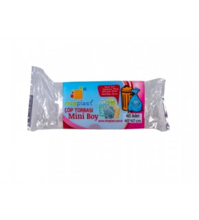 Nice Plast Çöp Poşeti Şeffaf Mini 40X47 Gz1034