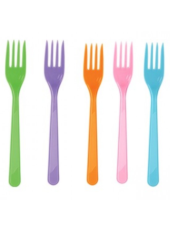 Niceplast Renkli Çatal 25 Adet