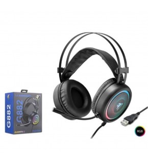 NODAR G882 USB RGB 7.1 Surround Over-Ear Mikrofonlu Gaming Kulaklık Siyah