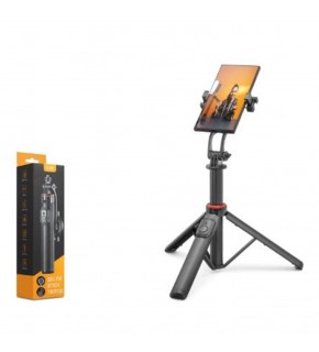 NODAR ND1047 Telefon Tripodu ve Selfie Çubuğu Seti Manyetik Bluetooth Kumandalı 130 cm - Siyah