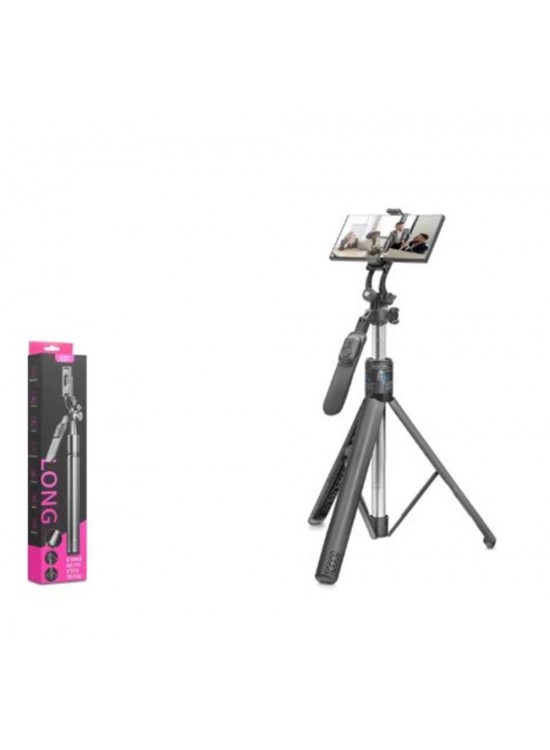 NODAR ND1050 Telefon Tripodu ve Selfie Çubuğu Seti Bluetooth Kumandalı 201 cm - Siyah