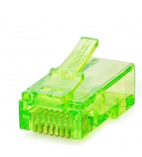 NODAR ND2401 CAT6 EZ RJ45 Konnektör 100 Adet Plastik Kutu - Yeşil