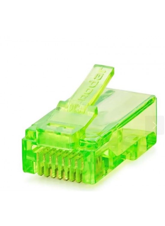 NODAR ND2401 CAT6 EZ RJ45 Konnektör 100 Adet Plastik Kutu - Yeşil