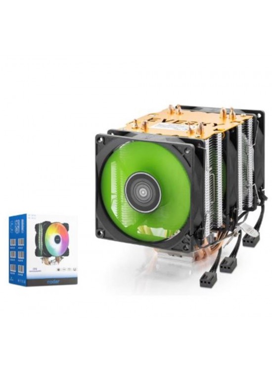 NODAR ND2603 CPU Kule Tipi İşlemci Soğutucu Üç Fanlı 90 mm Siyah