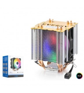 NODAR ND2604 CPU Kule Tipi İşlemci Soğutucu Çift Fanlı 90 mm RGB Siyah