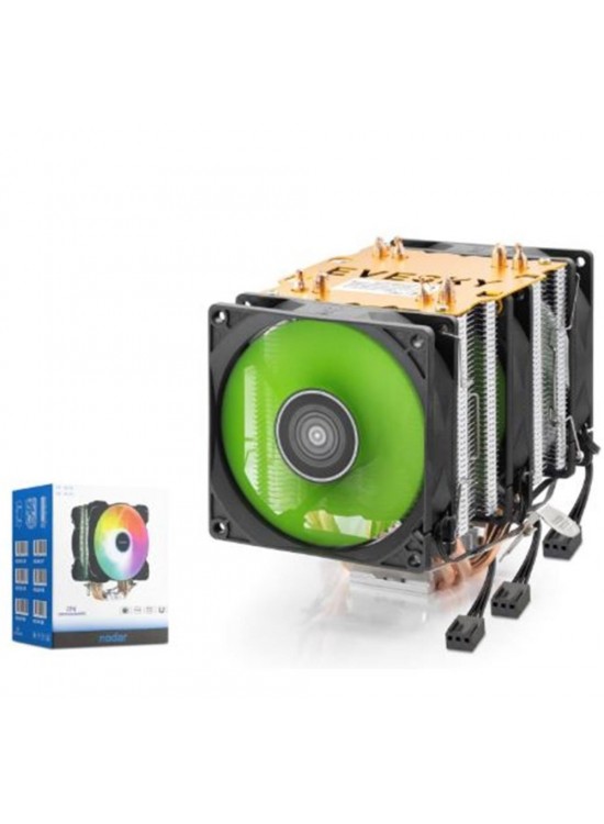 NODAR ND2605 CPU Kule Tipi İşlemci Soğutucu Üç Fanlı 90 mm Siyah