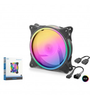 Nodar Nd2659 Kasa Fanı İç ve Dış parıltı Argb 12Cm Siyah