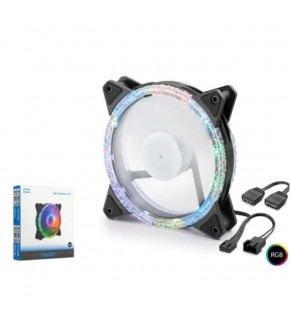 NODAR ND2662 Kasa Fanı Dış Kristal ARGB 120 mm Siyah