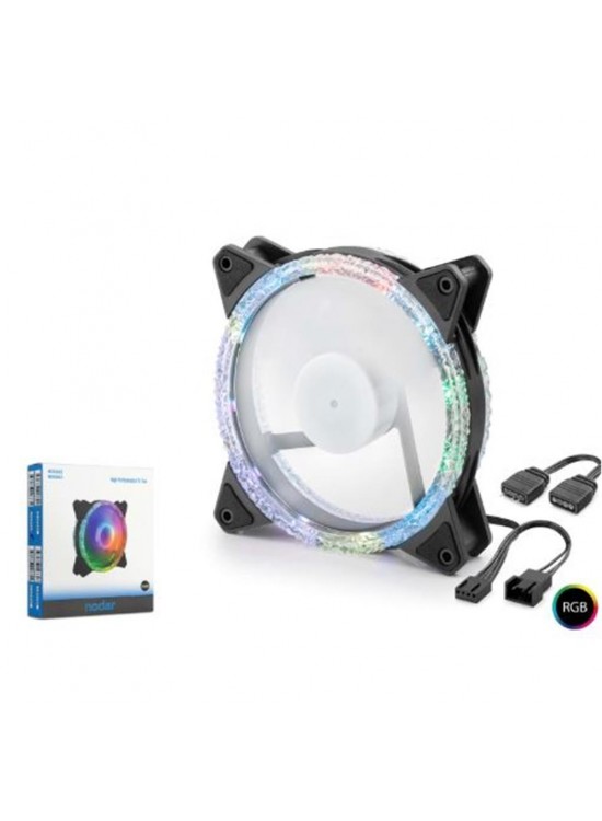 NODAR ND2662 Kasa Fanı Dış Kristal ARGB 120 mm Siyah