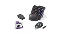 NODAR ND762 Mobil Oyun Klavye Mouse Dönüştürücü Seti RGB Siyah