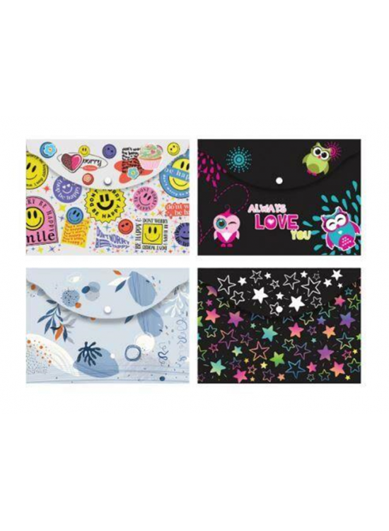 Noki Çıtçıtlı Evrak Zarfı  Baskılı Karışık 3105 (1 Adet)