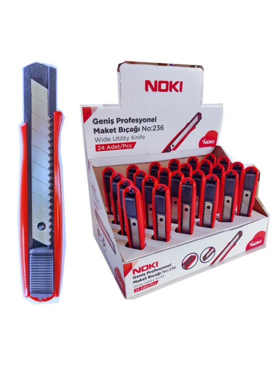 Noki Geniş Profesyonel Maket Bıçağı No:236 (1 Adet) Noki Geniş Profesyonel Maket Bıçağı No:236 (1 Adet)