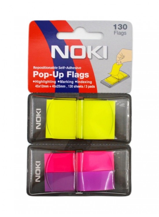 Noki Memo Pop-up 45x12mm+45x25mm Neon Renk Noki Memo Pop-up 45x12mm+45x25mm Neon Renk