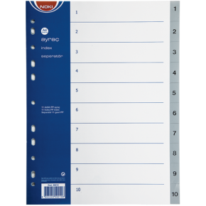 Noki Seperatör 1-10 Rakamlı Plastik A4 59210