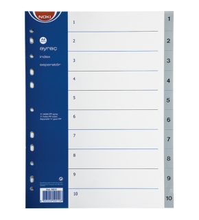 Noki Seperatör 1-10 Rakamlı Plastik A4 59210