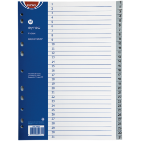 Noki Seperatör 1-31 Rakamlı Plastik A4 59231