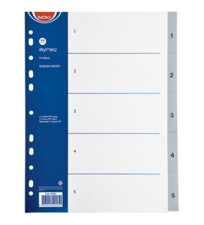 Noki Seperatör 1-5 Rakamlı Plastik A4 59205