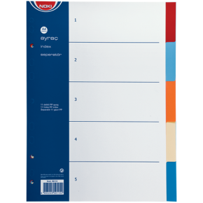 Noki Seperatör 5 Renkli Plastik A4 59115