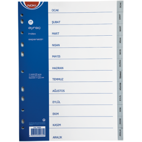 Noki Seperatör Aylar Plastik A4 59280