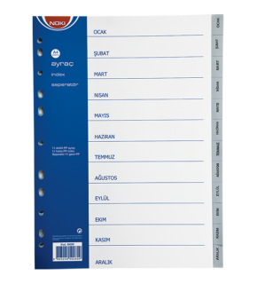 Noki Seperatör Aylar Plastik A4 59280