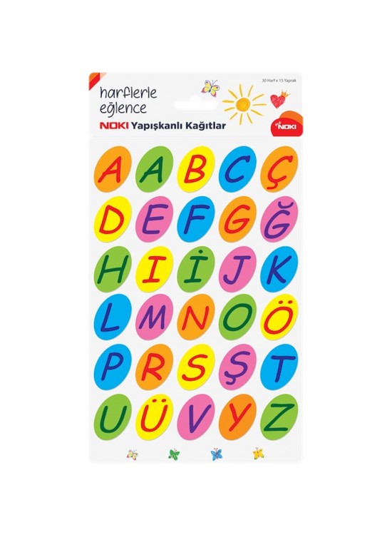 Noki Yapışkanlı Not Kağıdı Alfabe 30 Harf 15 YP 12800 Noki Yapışkanlı Not Kağıdı Alfabe 30 Harf 15 YP 12800