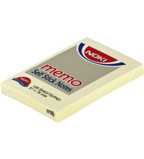Noki Yapışkanlı Not Kağıdı Memo 100 YP 51x75 Sarı 12006 (1 Adet)