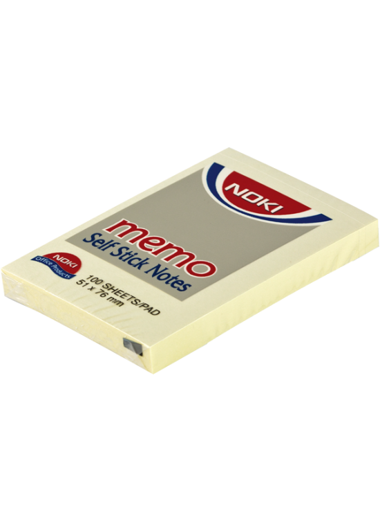Noki Yapışkanlı Not Kağıdı Memo 100 YP 51x75 Sarı 12006 (1 Adet) Noki Yapışkanlı Not Kağıdı Memo 100 YP 51x75 Sarı 12006 (1 Adet)