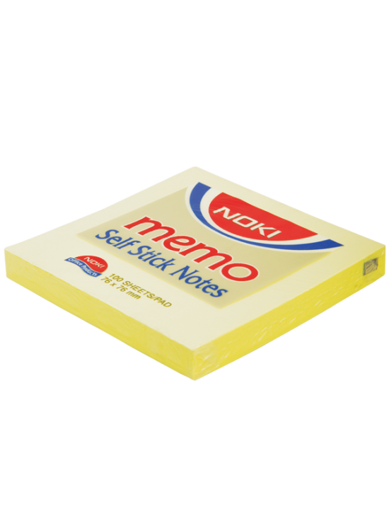 Noki Yapışkanlı Not Kağıdı Memo 100 YP 75x75 Sarı 12007 (1 Adet) Noki Yapışkanlı Not Kağıdı Memo 100 YP 75x75 Sarı 12007 (1 Adet)