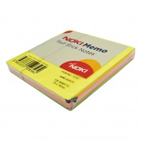 Noki Yapışkanlı Not Kağıdı Memo 75x75 Küp Neon 100 YP No:12042 (1 Adet)